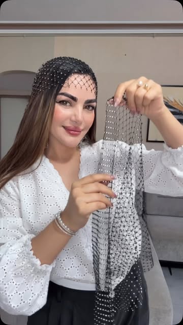 سر بند بی نهایت مشکی و سفید