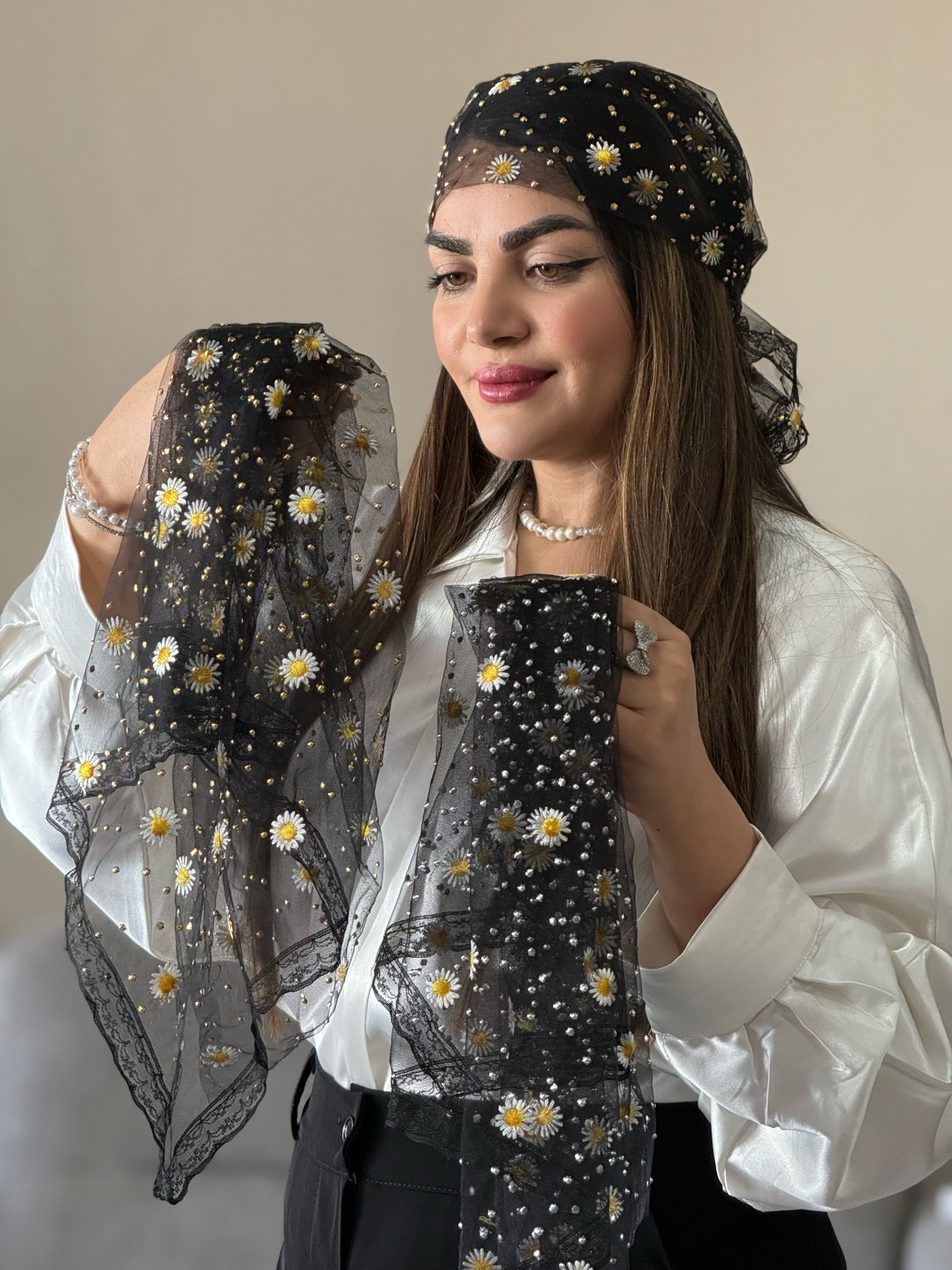 اسکارف توری بابونه