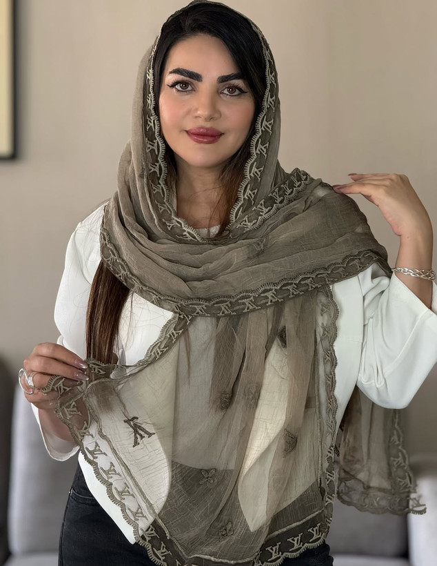 شال واردتی دور دانتل