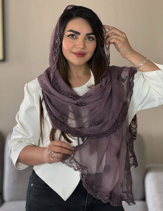 شال واردتی دور دانتل