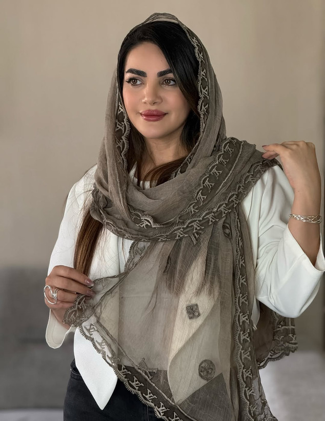 شال واردتی دور دانتل