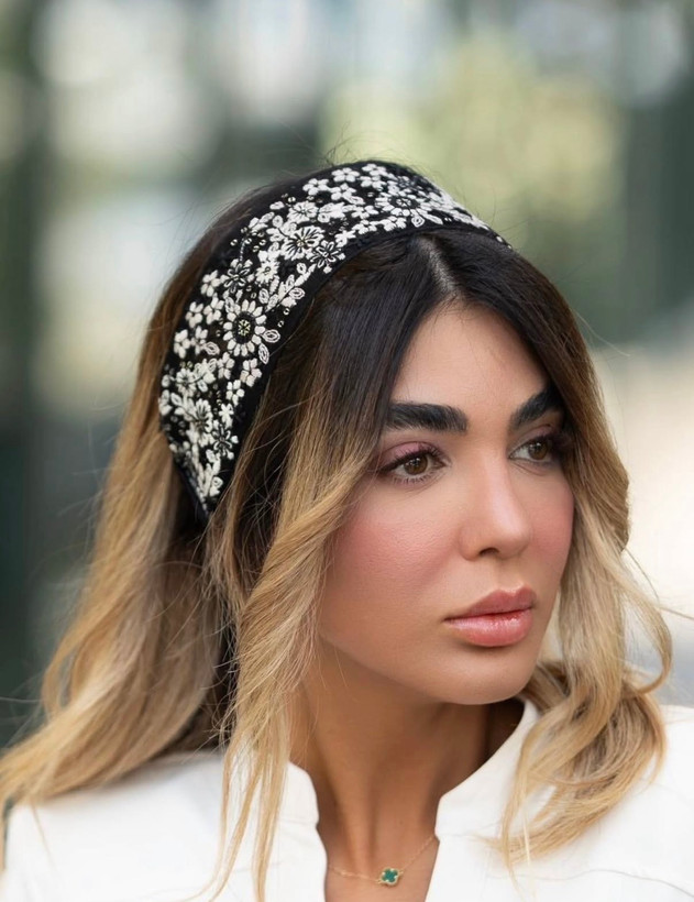 هدبند سوزن دوزی پینترستی