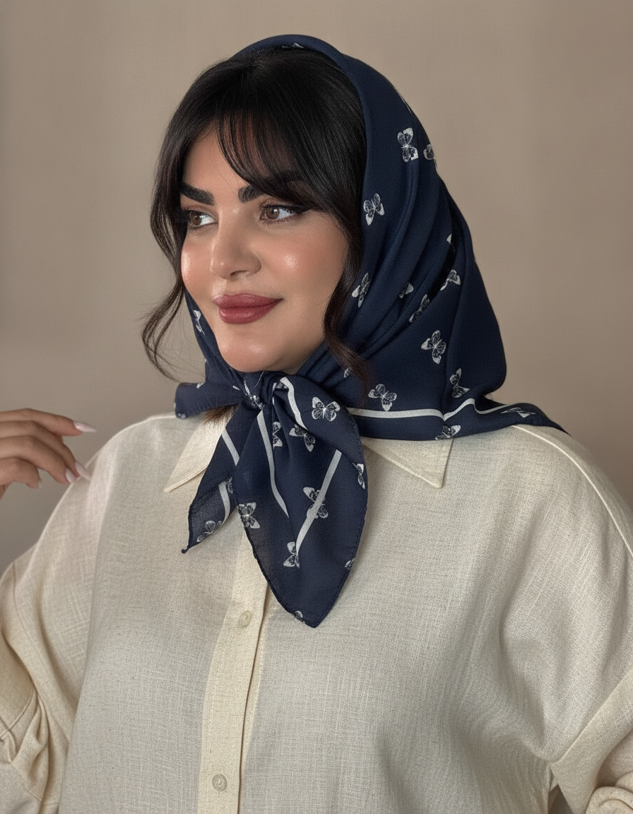 مینی اسکارف نخی