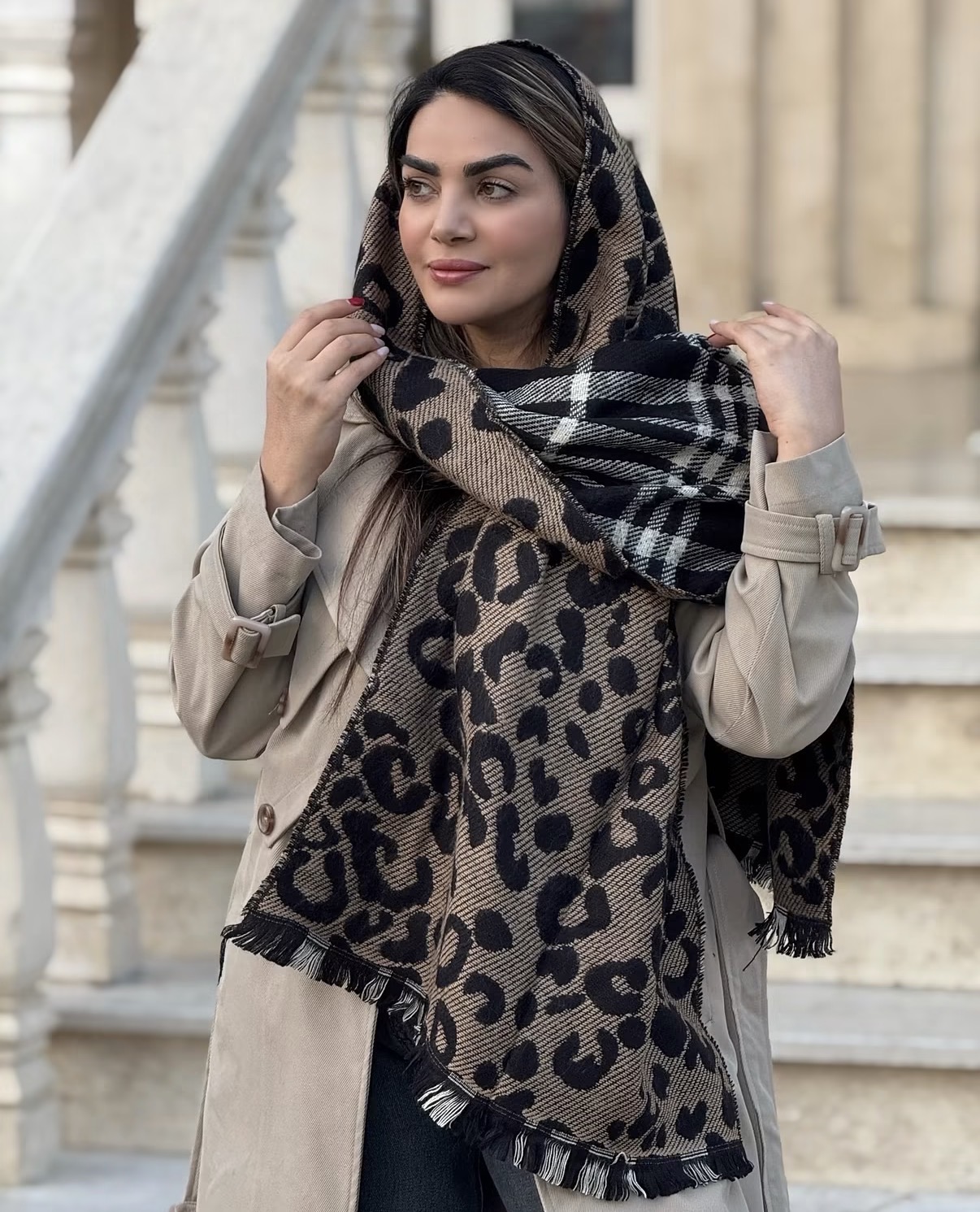 شال موهر دو رو